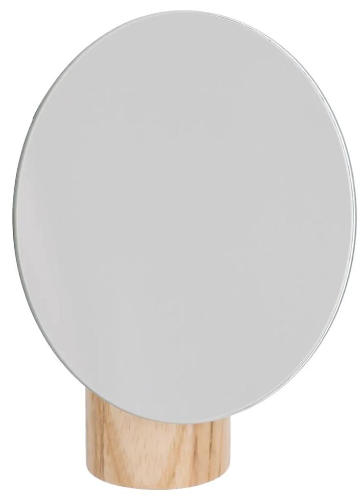 Kave Home - Espelho Veida com suporte de madeira natural