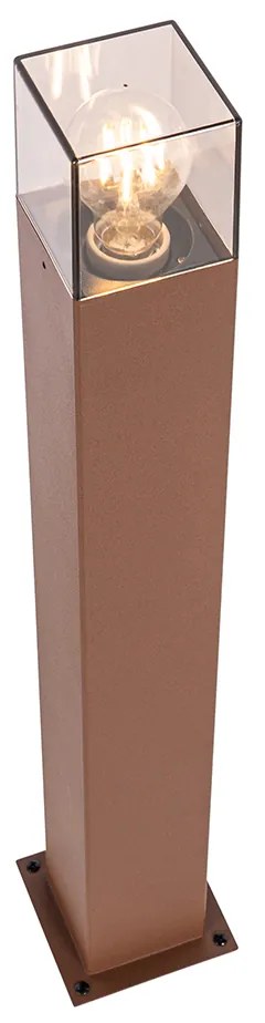 Candeeiro de pé para exterior industrial castanho ferrugem 70 cm IP44 - Denmark