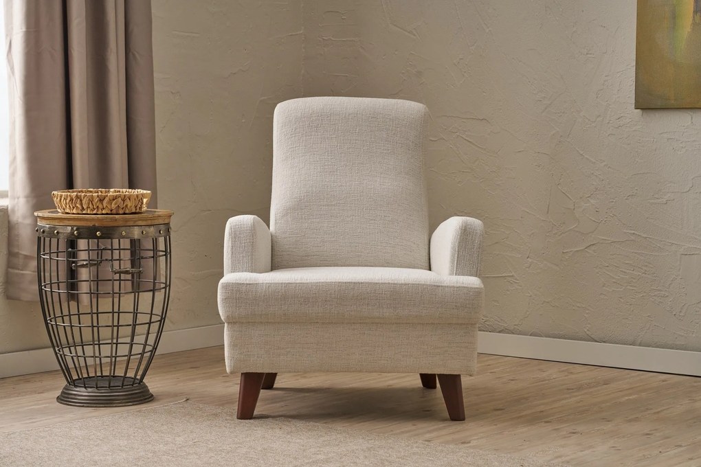 Cadeira Wing Kana – Creme – 76x91x87 cm