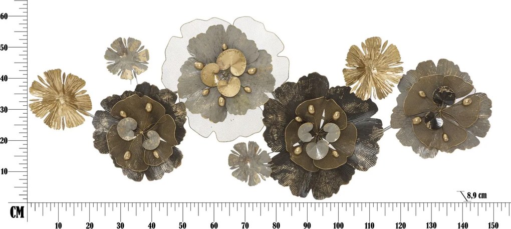 PAINEL DE FERRO BUNGY 3D CM 149,2X8,9X61 MULTICOLOR