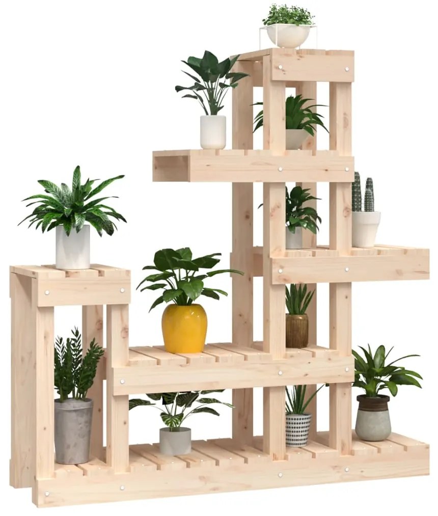 Suporte para plantas 92x25x97 cm pinho maciço