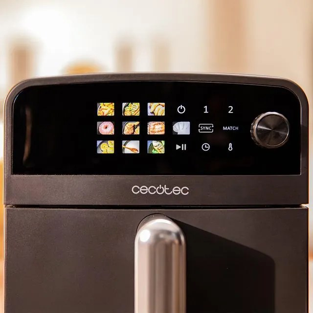 Fritadeira de ar de 10L Cecofry DuoLevel 10000 com cubas sobrepostas de 5L, 2400 W de potência