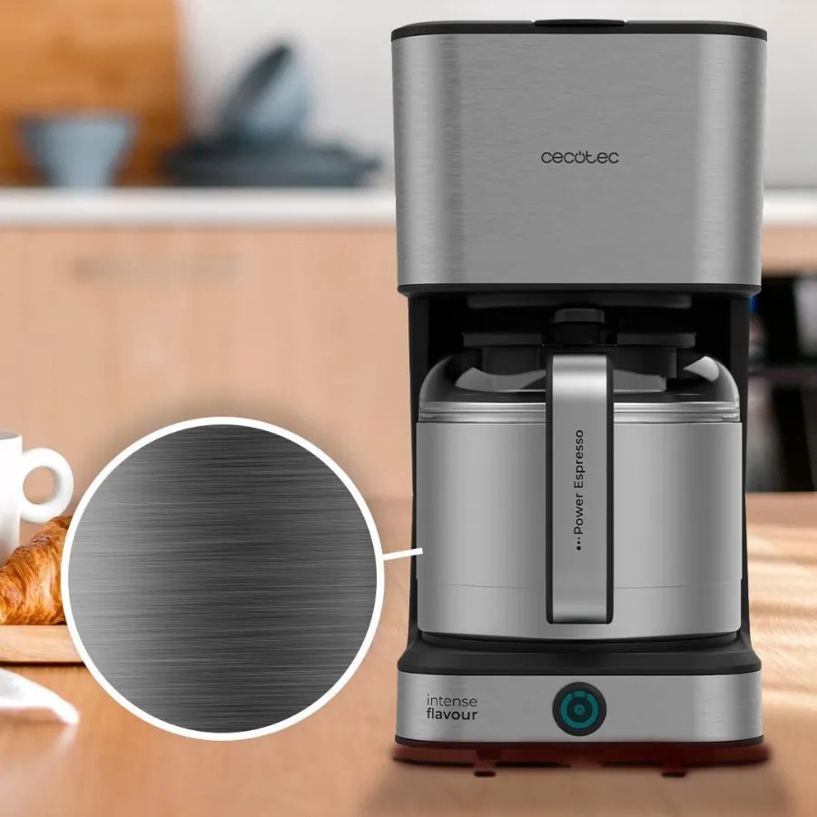 Máquina de café de gotejamento Coffee 66 Drop &amp; Thermo em aço inoxidável