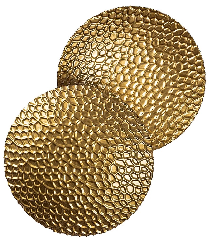 Candeeiro de Parede Yosma - Dourado - 21cmx21cmx15cm