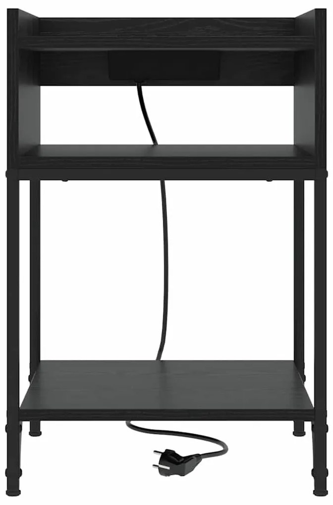 Armários de Canto 2 pcs Carvalho preto 40 x 40 x 61 cm