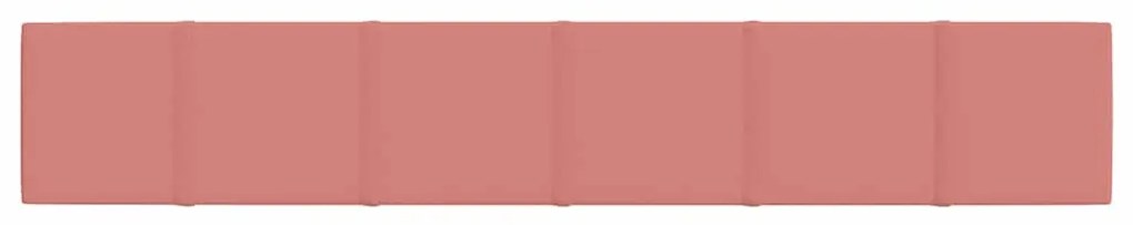 Painel de parede 12 pcs 90x15 cm veludo 1,62 m² rosa
