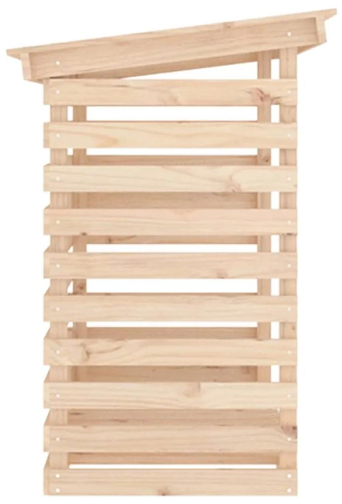 Suporte para lenha 108x73x108 cm madeira de pinho maciça