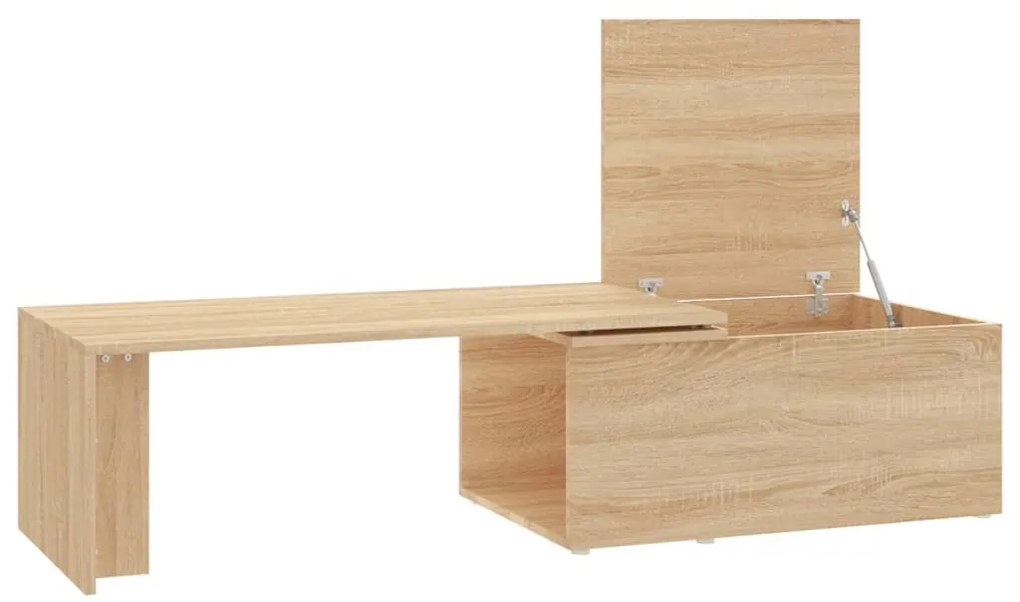 Mesa de centro 150x50x35cm derivados de madeira carvalho sonoma