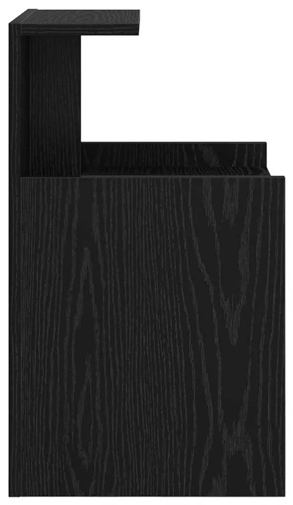 Guarda-roupa de Cabeceira em Carvalho Preto - 40 x 35 x 60 cm - Madeir