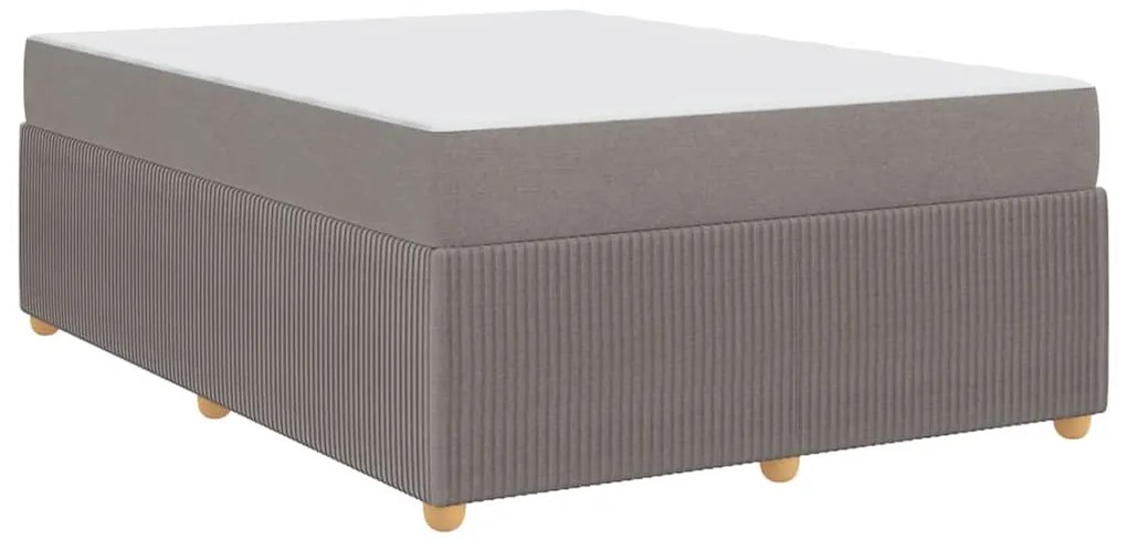 Estrutura da Cama Cinzento-acastanhado 140 x 200 cm tecido