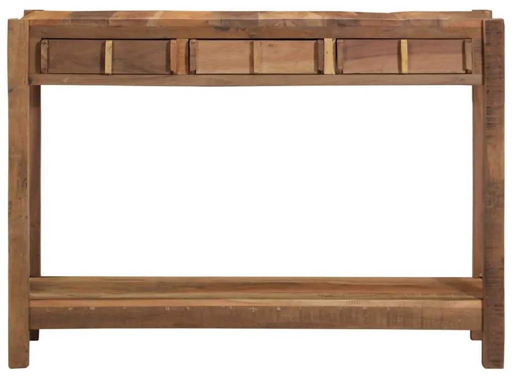 Mesa de Console 107x33x76 cm Madeira Recuperada
