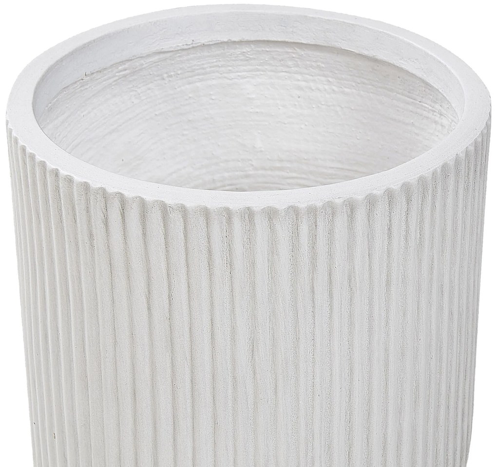 Vaso para plantas branco creme ⌀ 24 cm DARIA Beliani