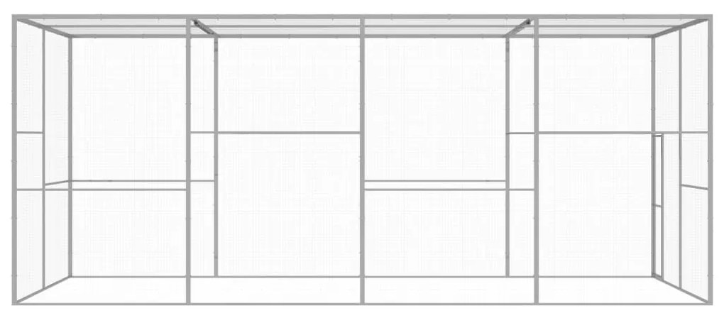 Jaula para gatos 6x3x2,5 m aço galvanizado