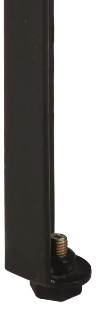 Mesa consola 110x35x76 cm mangueira maciça/ferro castanho