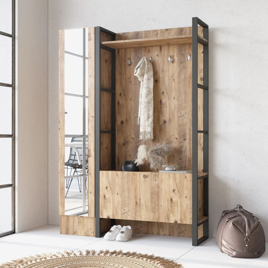 Hall Stand ML16 – Pinheiro Atlântico – 90x180x34 cm