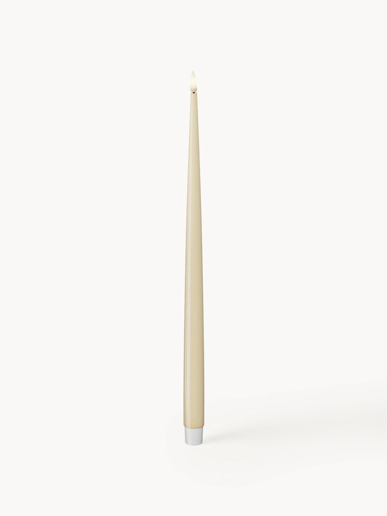 Velas LED artesanais Real Flame, Alt 38 cm, conjunto de 2