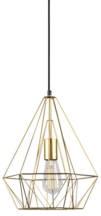 Candeeiro de suspensão industrial dourado - Carcass Design,Moderno