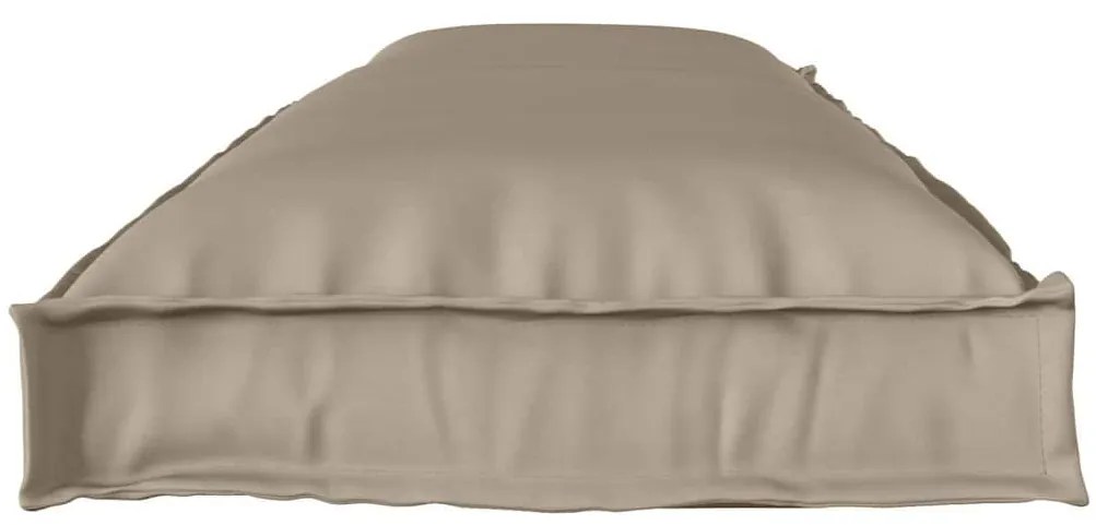 almofadas de palete para banco 2 pcs taupe 150x40x8 cm tecido oxford