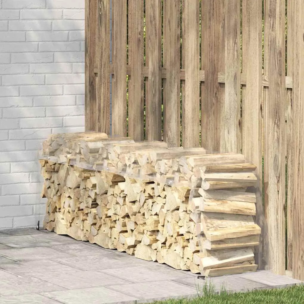 vidaXL Encerado transparente com ilhós 1x4 m PVC