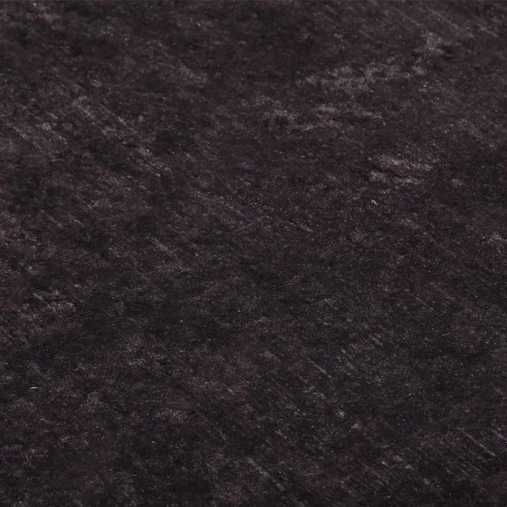 Tapete lavável antiderrapante 190x300 cm preto e dourado