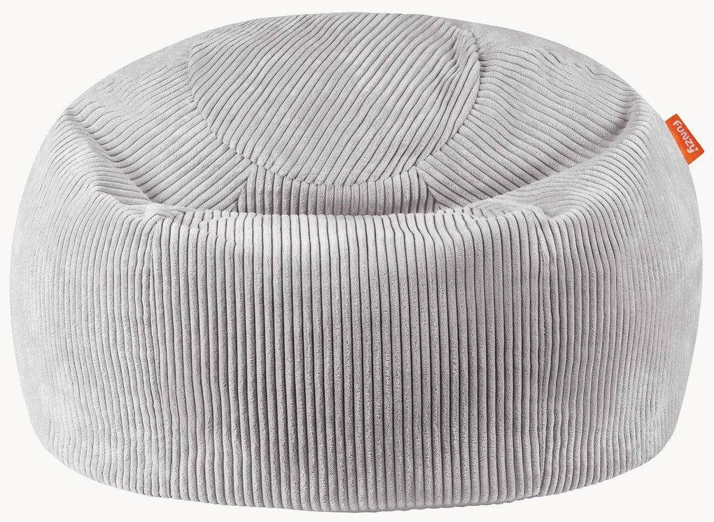 Pufe para crianças em bombazina artesanal Flora