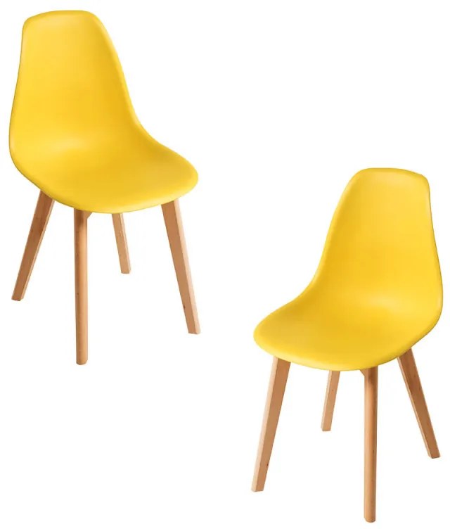 Pack 2 Cadeiras Kelen - Amarelo