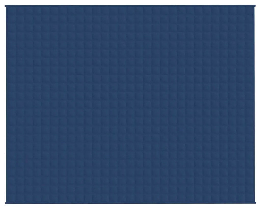 Manta pesada 15 kg 235x290 cm tecido azul