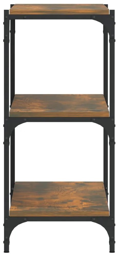 Estante 100x33x70,5 cm derivados de madeira/aço carvalho fumado