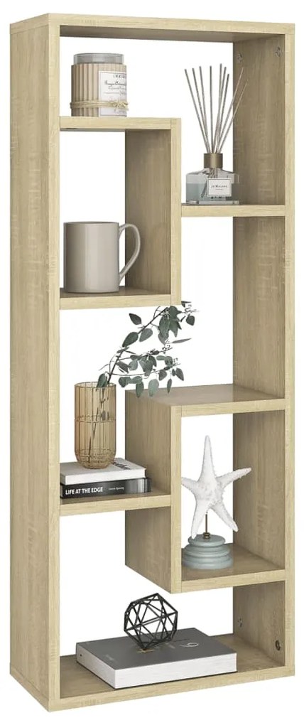 Estante de parede 36x16x90 cm derivados madeira carvalho sonoma