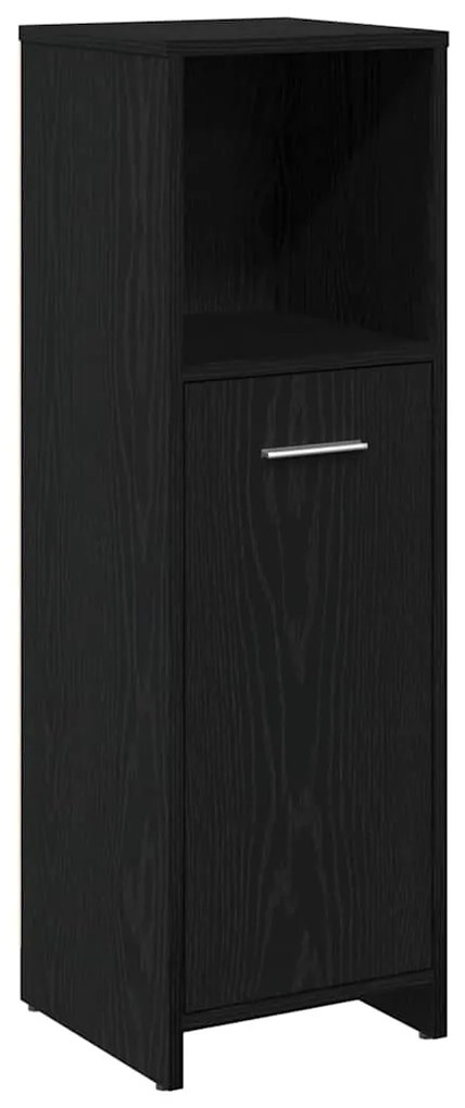 Conjunto de Móveis de Casa de Banho vidaXL 4 Peças Carvalho Preto Made
