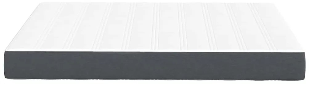 Colchão com Molas Pocket vidaXL Cinza Escuro Médio 160x200x20 cm em Te