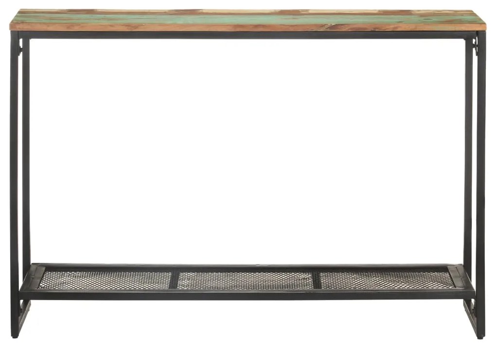 Mesa consola 110x35x75 cm madeira recuperada maciça