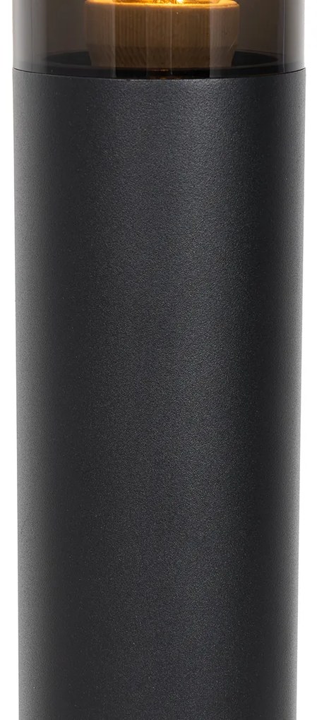 Candeeiro de poste moderno exterior preto 45 cm IP44 - Rox