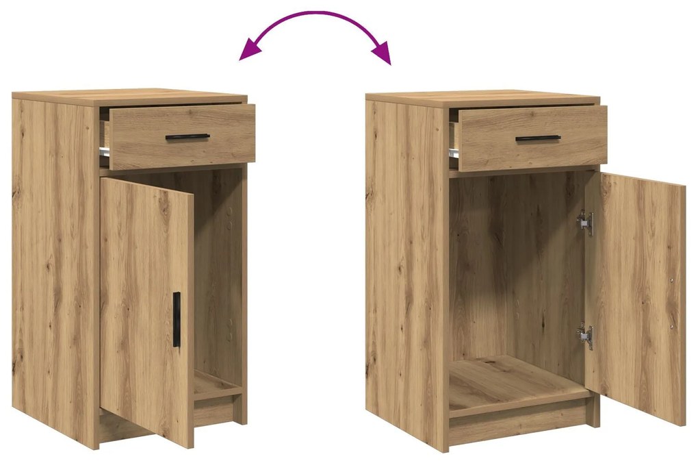 Conjunto de Mesa de Maquilhagem de 3 Peças com LED Carvalho Artesanal