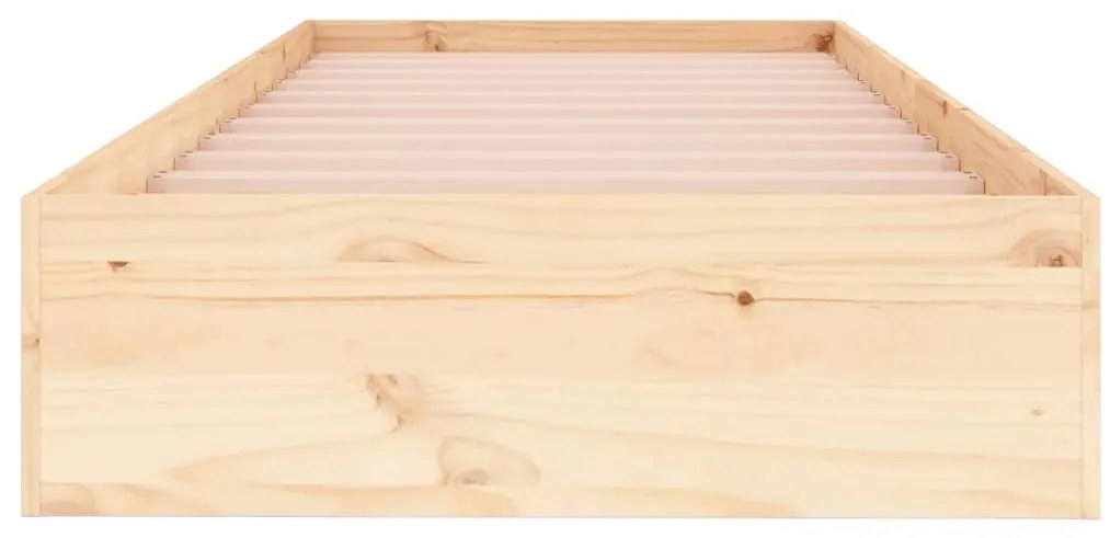 Estrutura cama pequena solteiro 75x190 cm madeira maciça