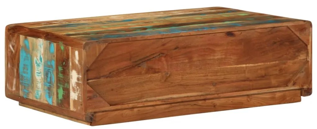Mesa de centro 89x55x29 cm madeira recuperada maciça