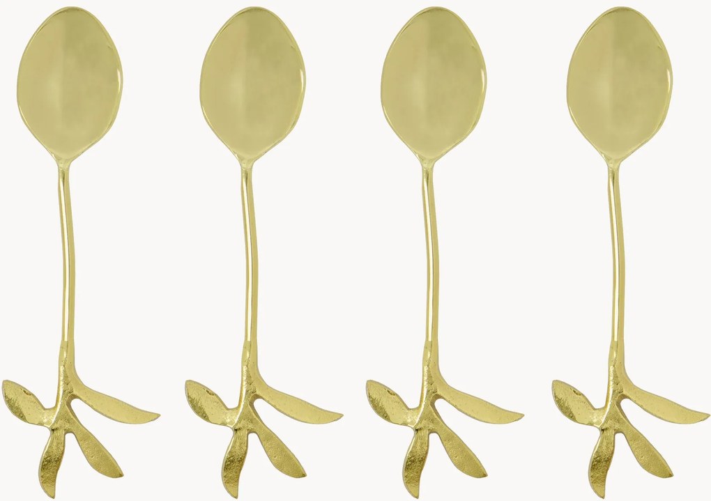 Colheres de chá muito polidas Serve, conjunto de 4