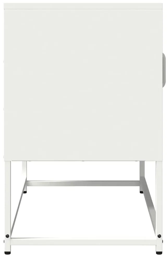 Móvel de TV 68x39x60,5 cm aço laminado a frio branco