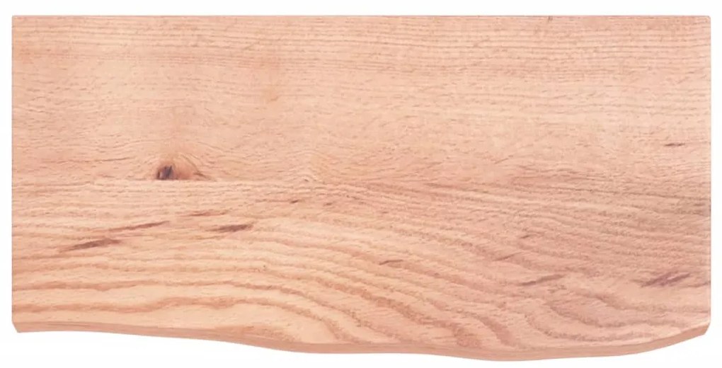 Prateleira de parede 60x30x(2-4) cm carvalho tratado castanho