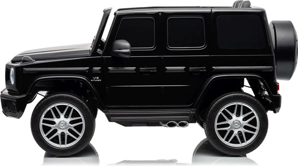 Carro elétrico para Crianças 3 a 7 anos*, 12V 4x4 Mercedes G63 AMG Rodas Espuma EVA, Controle remoto Preto