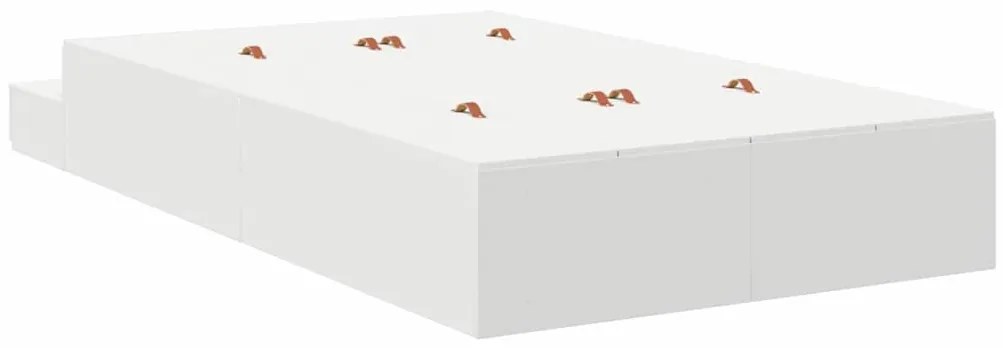 Cama de Armazenamento Branca 120x190 cm
