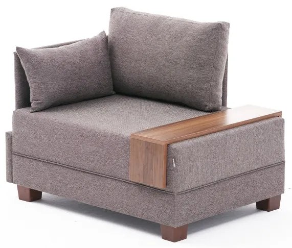 Sofá Individual Fly – Castanho – 100x80x75 cm