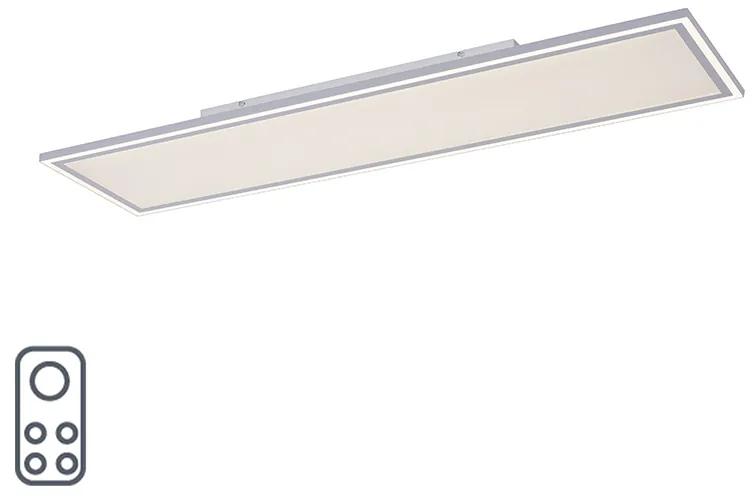 Plafon branco 121cm comando-distância LED - LUNTANI Moderno