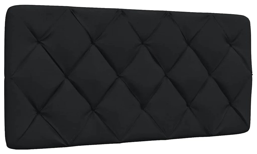 Estrutura de cama sem colchão 100x200 cm tecido preto