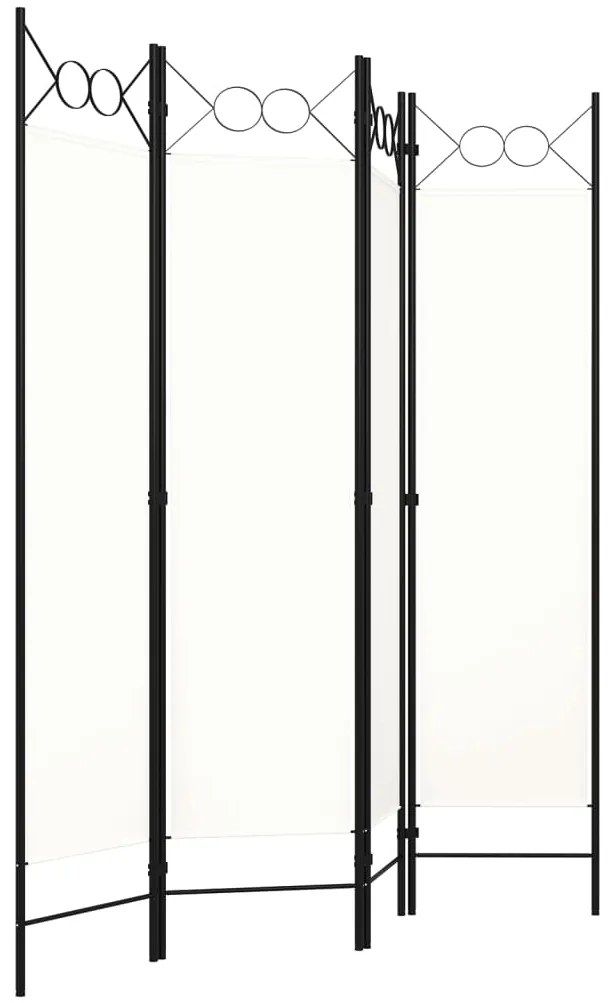 Divisória de quarto com 4 painéis 160x180 cm branco