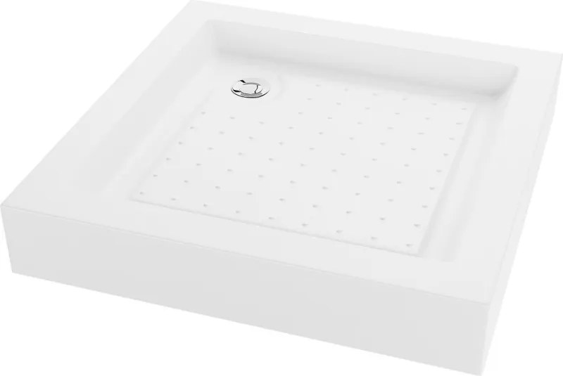 Mexen Rio base quadrada 80 x 80 cm, branca - 45108080