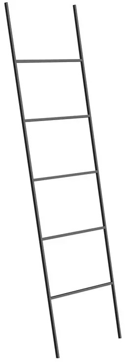 Toalheiro preto 50 x 165 cm ARIBIBI Beliani