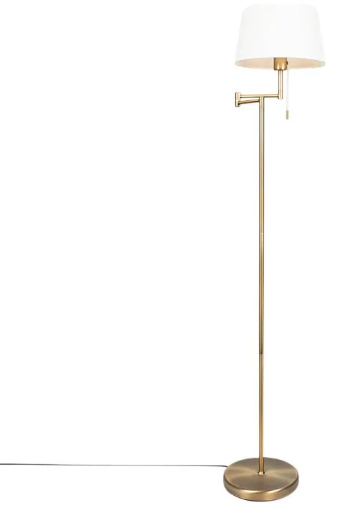 LED Candeeiro de pé clássico inteligente bronze com branco incl. WiFi A60 - Ladas Fix Rústico
