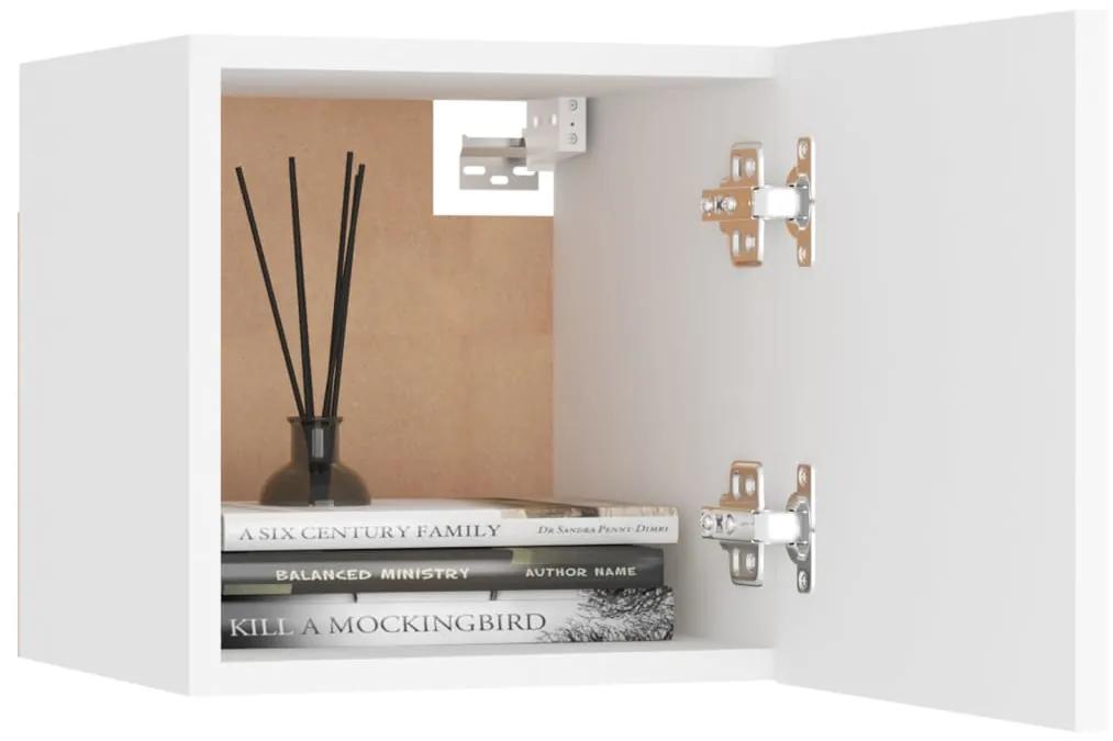 Conjunto de 7 Móveis de Parede de TV Funchal S - Branco - Design Moder