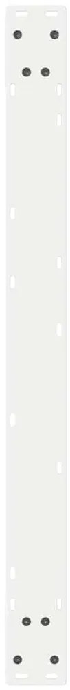 Pés para mesa de jantar 2 peças, branco, 90x(72-73,3) cm, aço
